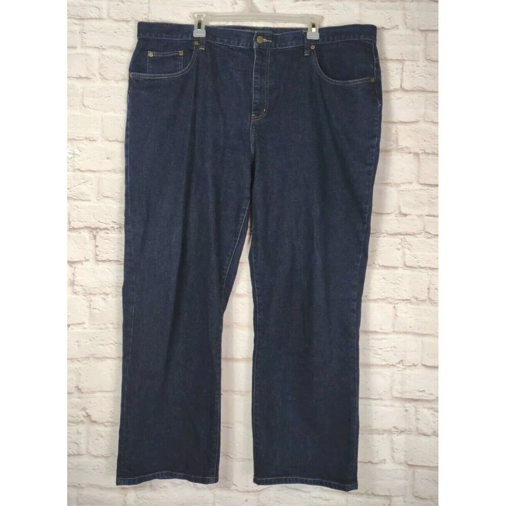 LRL Lauren Ralph Lauren Dark Wash Straight Leg Denim Jeans Size 22W